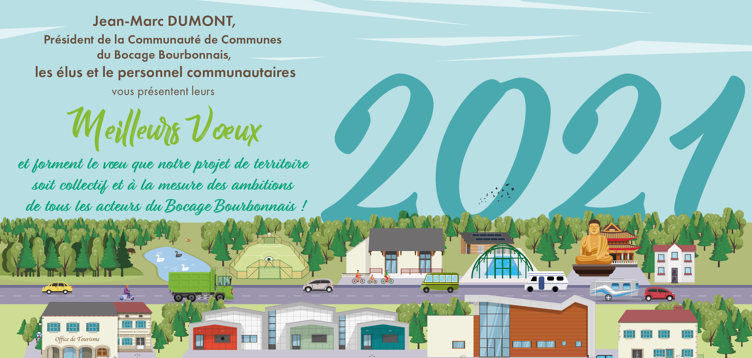 La Communauté de Communes vous souhaite ses meilleurs voeux 