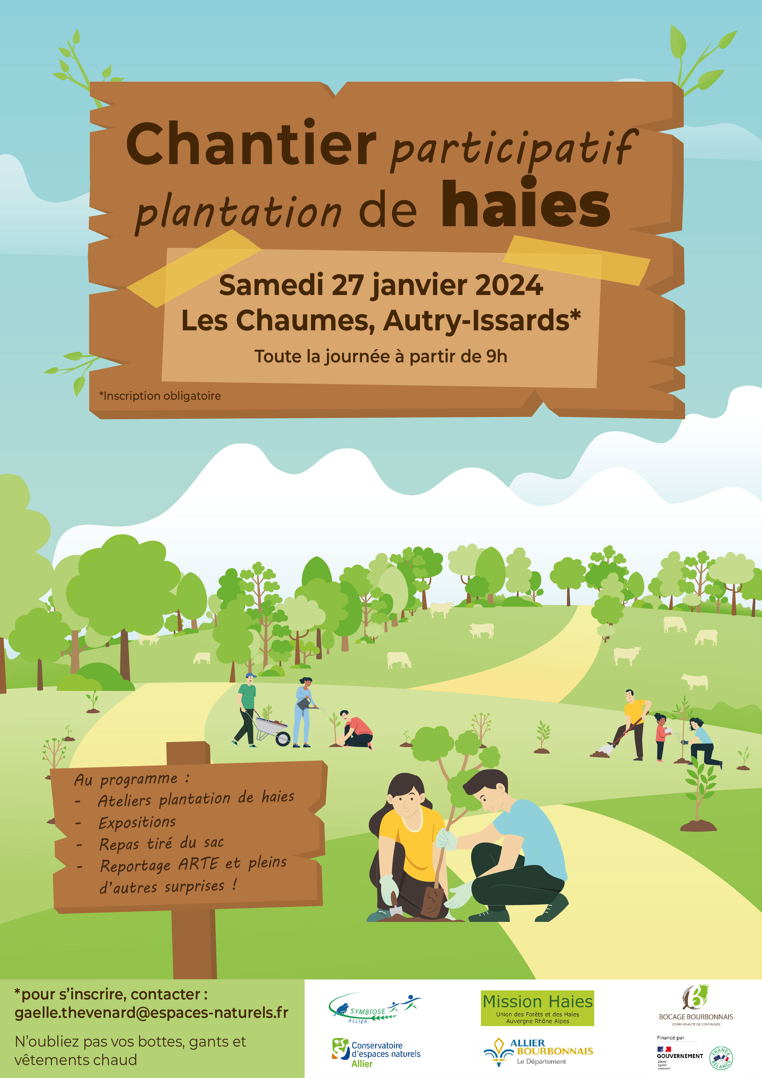 Chantier participatif plantation de haies : Agir pour l'environnement et pour tous !