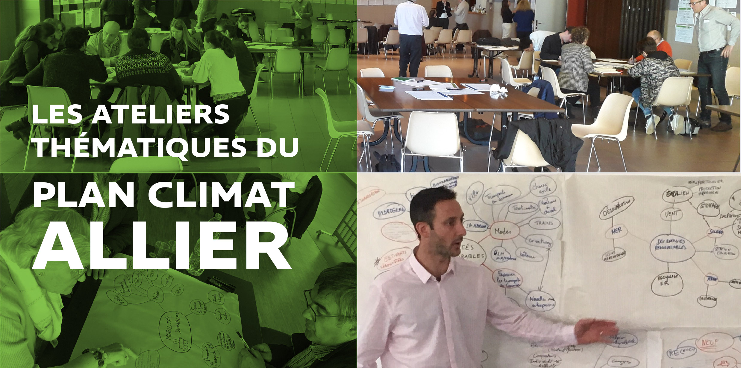 Les Ateliers thématiques du Plan Climat Allier, une démarche unique contre le changement climatique