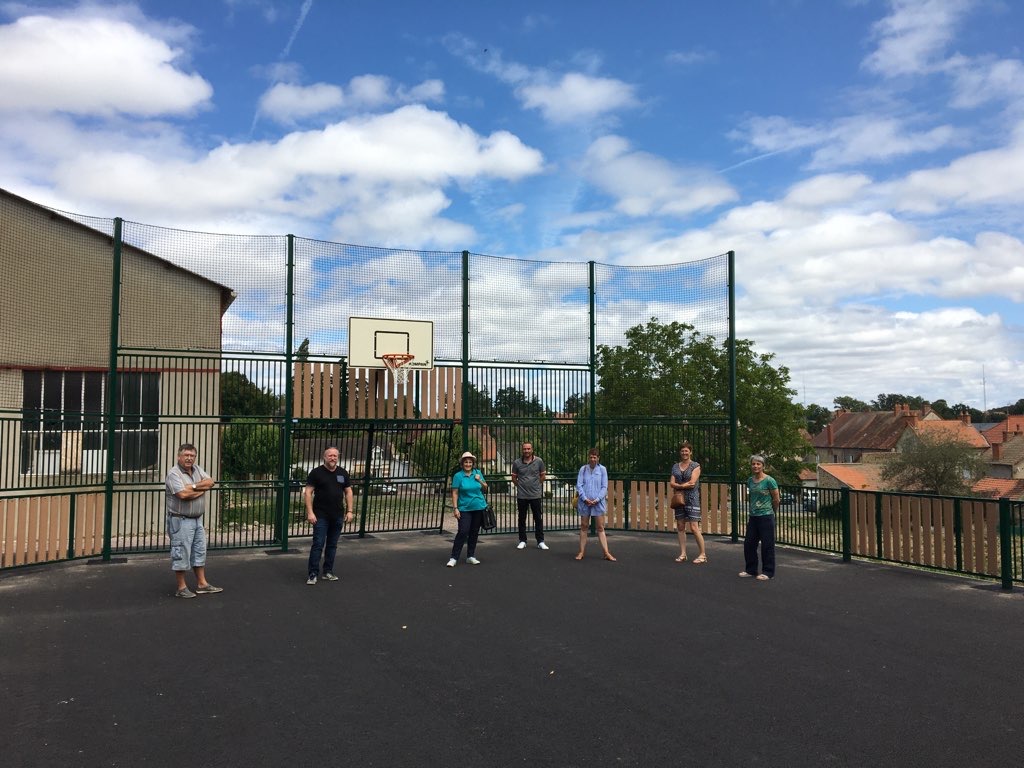 Réception des travaux du mini-stade à Buxières-les-Mines