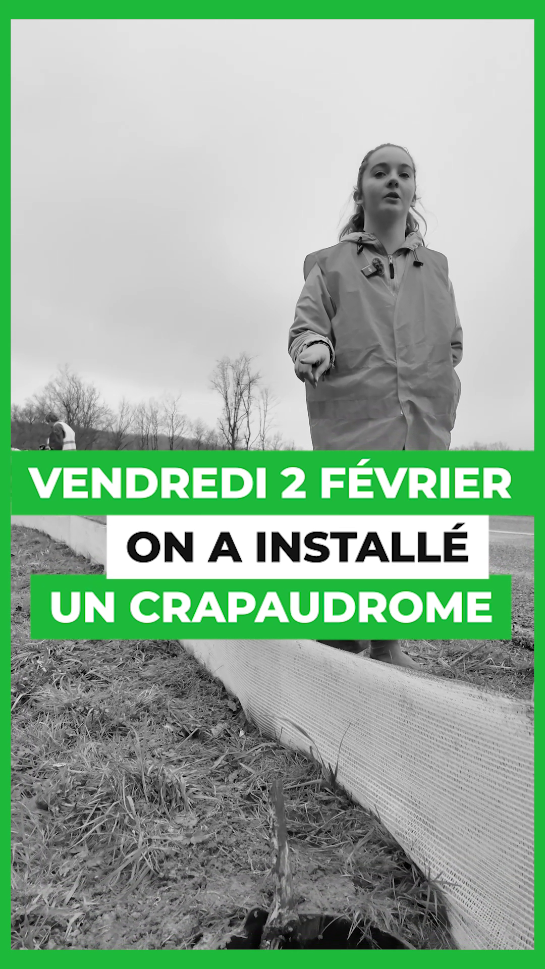 Retour sur l'installation d'un crapaudrome